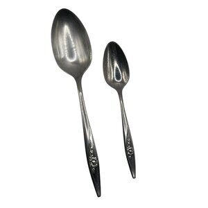 Oneida Deluxe Stainless Steel Serving, Teaspoon Set flatware glossy Lasting Rose